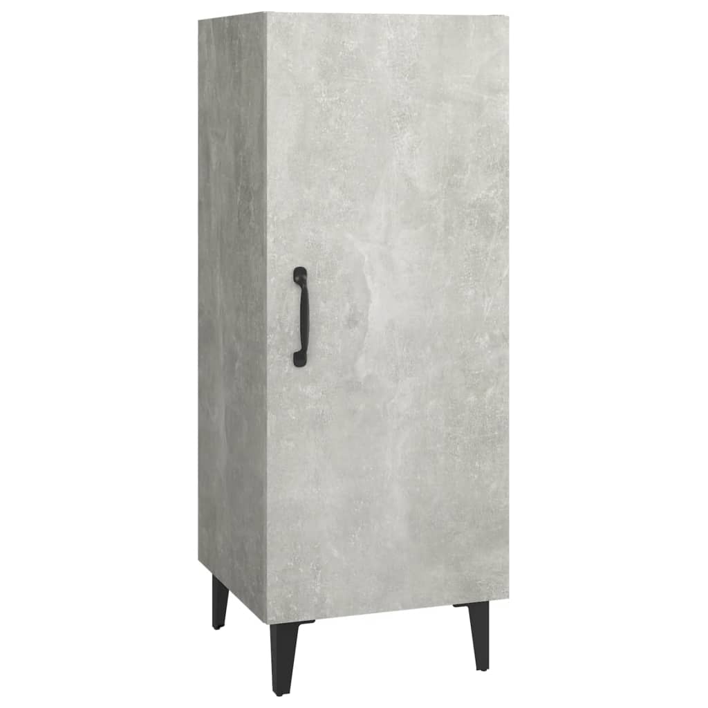 Credenza Grigio Cemento 34,5x34x90 cm in Legno Multistrato
