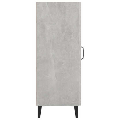 Credenza Grigio Cemento 34,5x34x90 cm in Legno Multistrato
