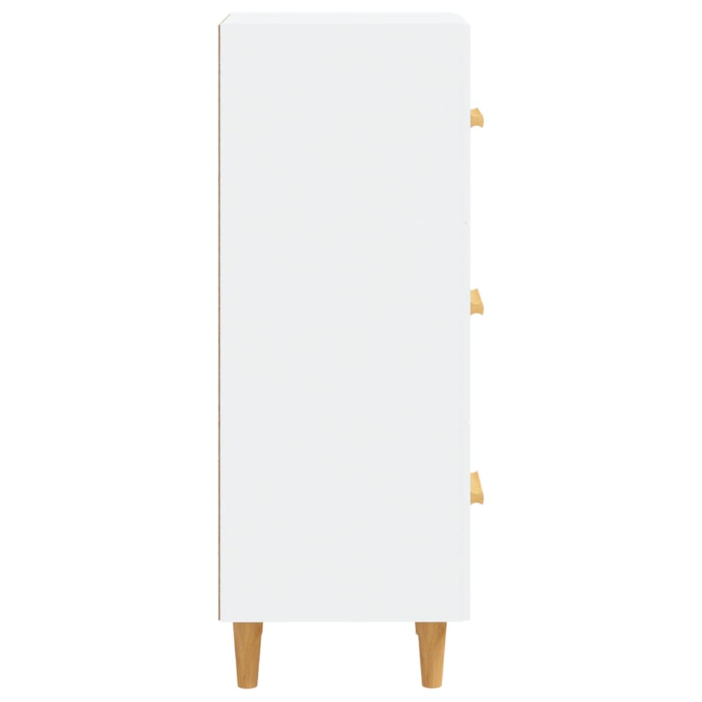 Credenza Bianca 34,5x34x90 cm in Legno Multistrato - homemem39