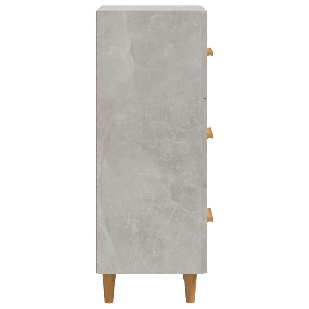 Credenza Grigio Cemento 34,5x34x90 cm in Legno Multistrato - homemem39
