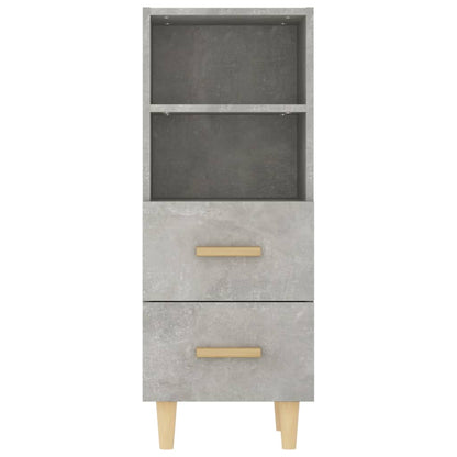 Credenza Grigio Cemento 34,5x34x90 cm in Legno Multistrato - homemem39