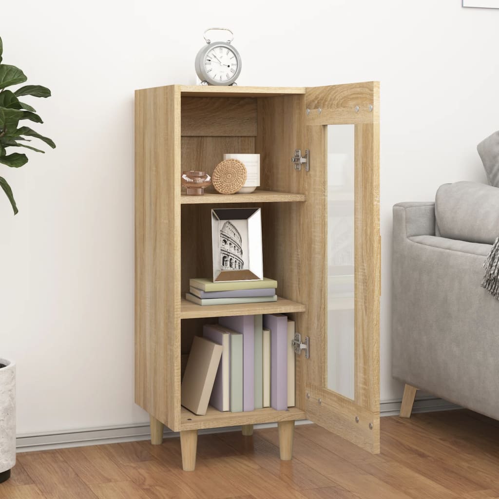 Credenza Rovere Sonoma 34,5x34x90 cm in Legno Multistrato - homemem39