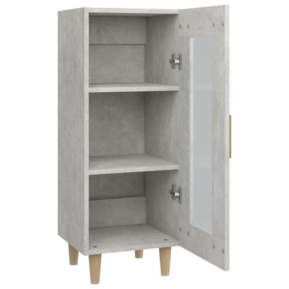 Credenza Grigio Cemento 34,5x34x90 cm in Legno Multistrato - homemem39