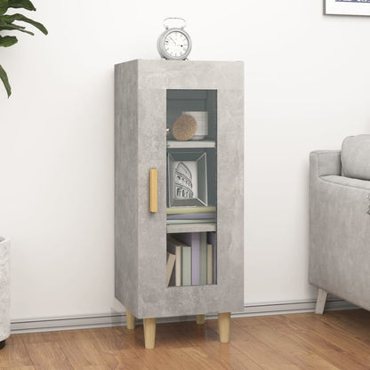 Credenza Grigio Cemento 34,5x34x90 cm in Legno Multistrato - homemem39