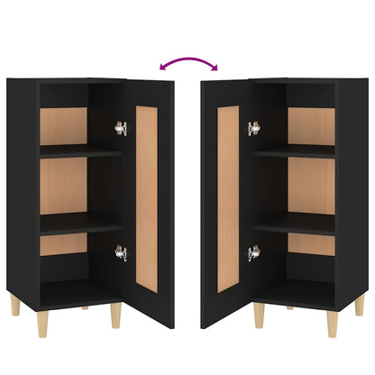 Credenza Nero 34,5x34x90 cm in Legno Multistrato