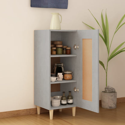 Credenza Grigio Cemento 34,5x34x90 cm in Legno Multistrato - homemem39