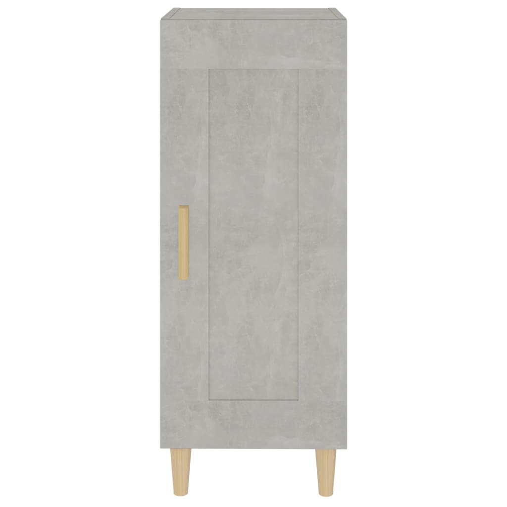 Credenza Grigio Cemento 34,5x34x90 cm in Legno Multistrato - homemem39