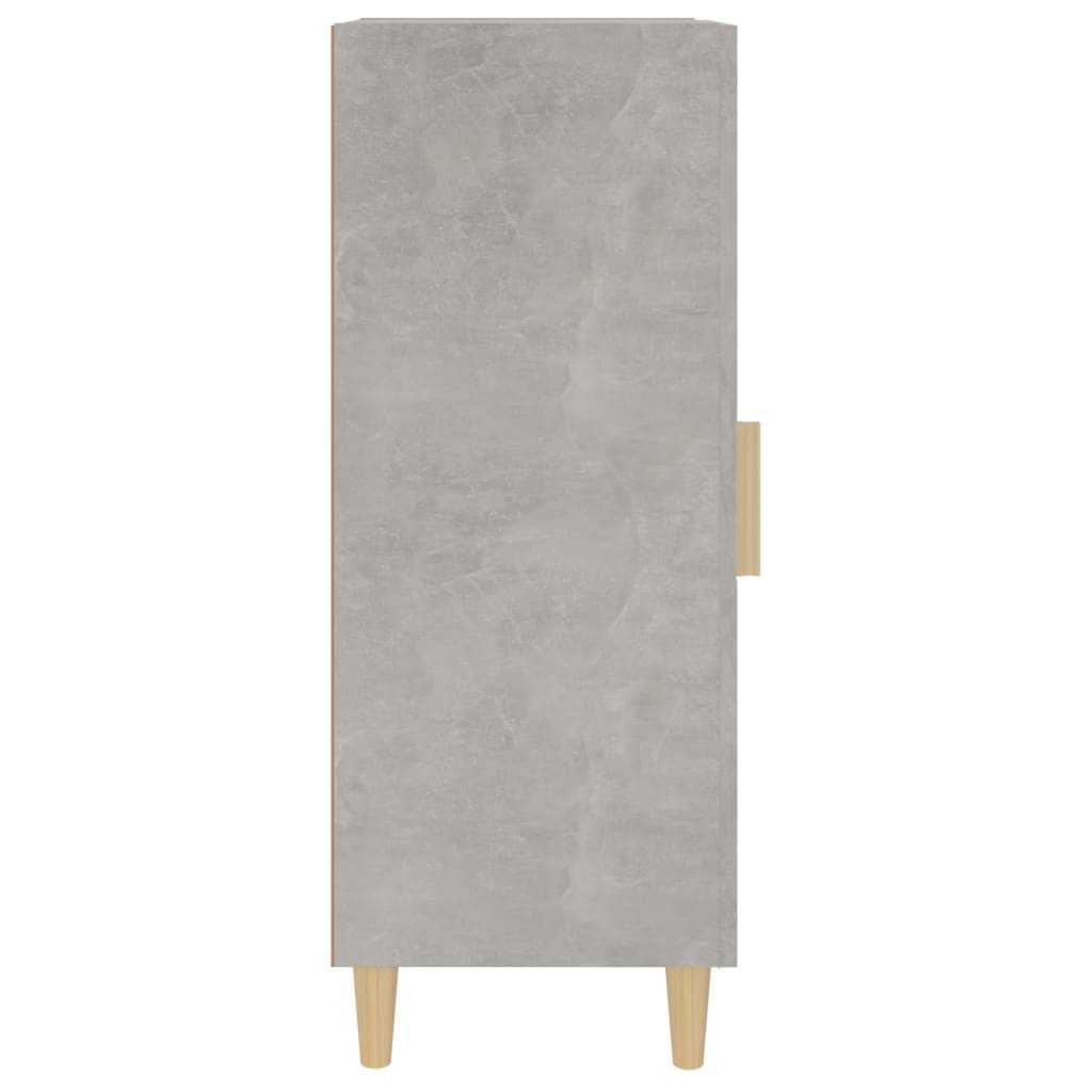 Credenza Grigio Cemento 34,5x34x90 cm in Legno Multistrato - homemem39