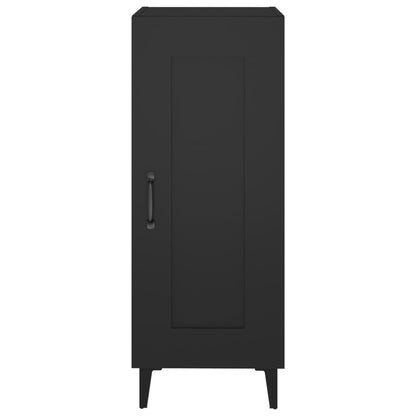 Credenza Nero 34,5x34x90 cm in Legno Multistrato - homemem39