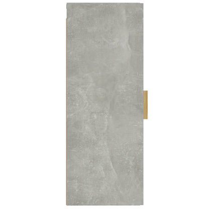 Armadietto a Muro Grigio Cemento 34,5x34x90cm Legno Multistrato | homemem39