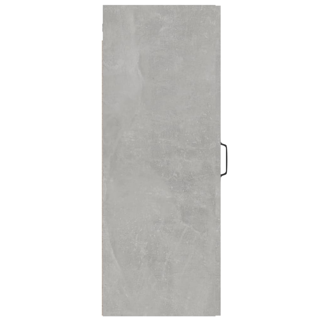 Armadietto Pensile a Parete Grigio Cemento 34,5x34x90 cm - homemem39