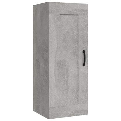 Armadietto a Muro Grigio Cemento 35x34x90 cm Legno Multistrato - homemem39