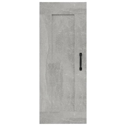 Armadietto a Muro Grigio Cemento 35x34x90 cm Legno Multistrato - homemem39