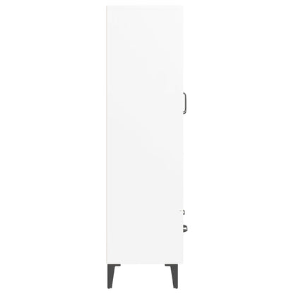 Credenza Bianca 70x31x115 cm in Legno Ingegnerizzato - homemem39