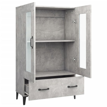 Credenza Grigio Cemento 70x31x115 cm in Legno Multistrato - homemem39