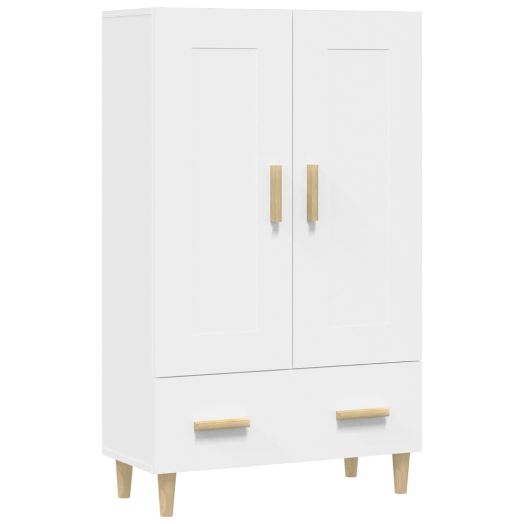 Credenza Bianca 70x31x115 cm in Legno Ingegnerizzato | homemem39
