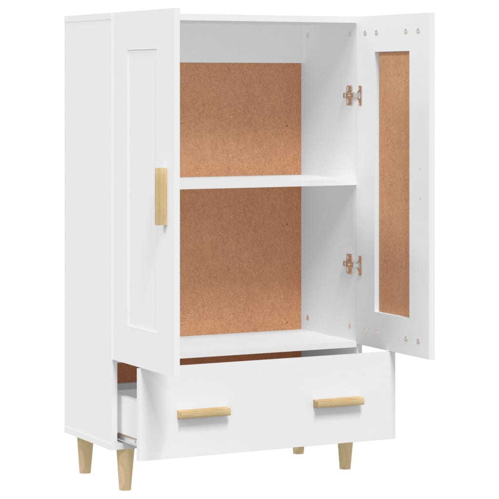 Credenza Bianca 70x31x115 cm in Legno Ingegnerizzato | homemem39