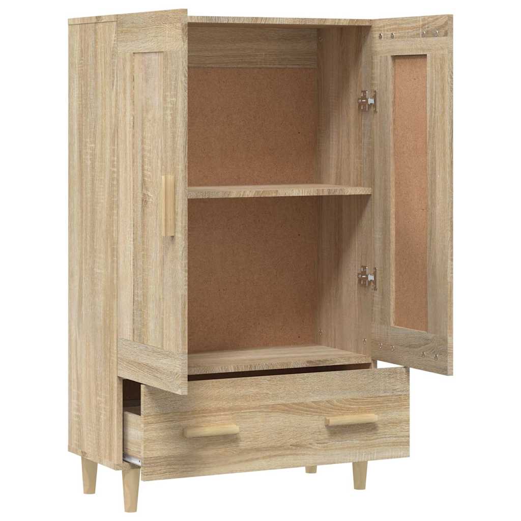 Credenza Rovere Sonoma 70x31x115 cm in Legno Multistrato