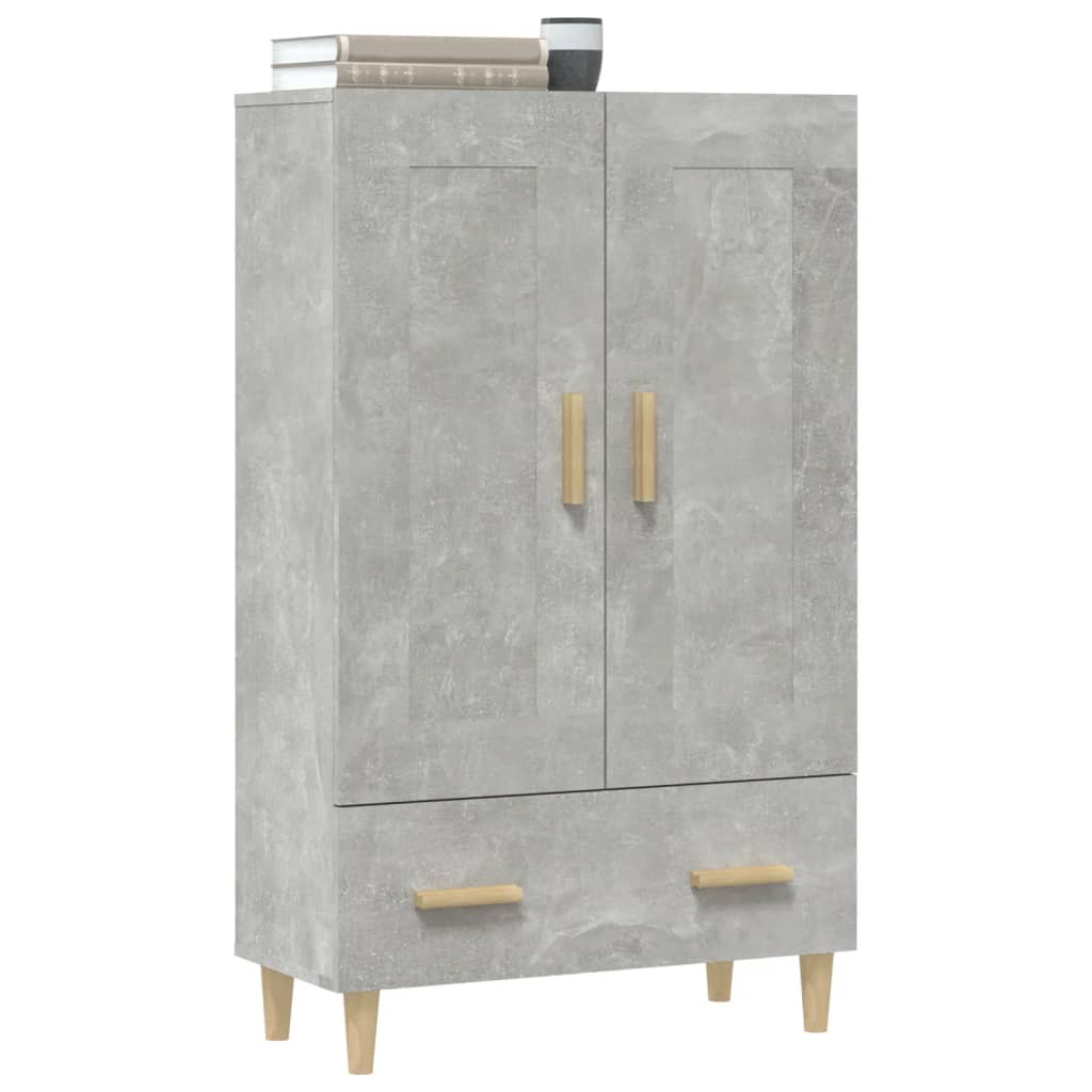 Credenza Grigio Cemento 70x31x115 cm in Legno Multistrato - homemem39