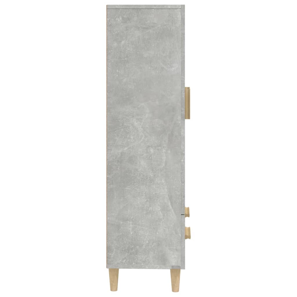 Credenza Grigio Cemento 70x31x115 cm in Legno Multistrato - homemem39