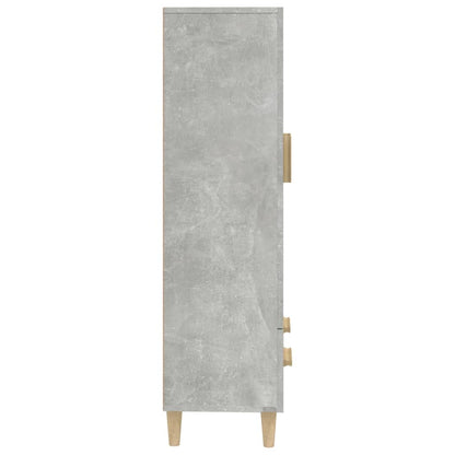 Credenza Grigio Cemento 70x31x115 cm in Legno Multistrato - homemem39