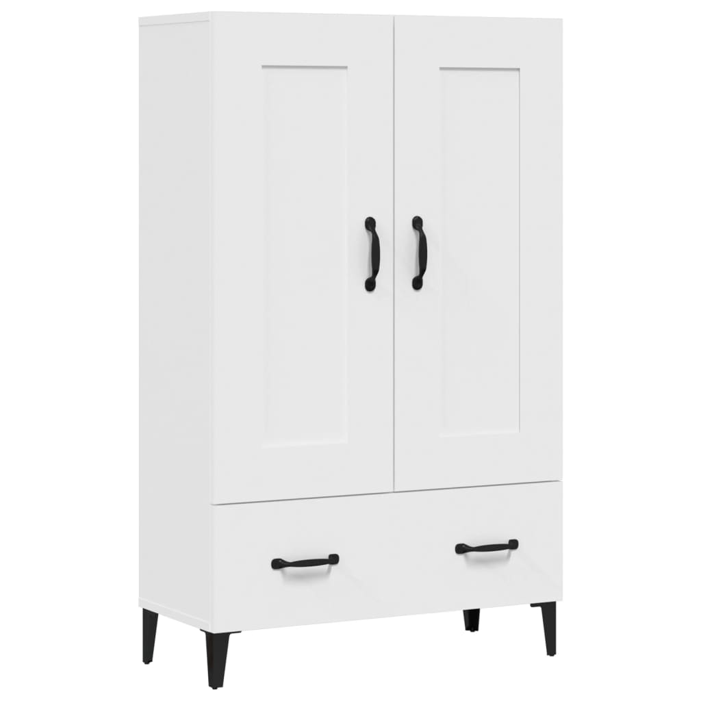 Credenza Bianca 70x31x115 cm in Legno Ingegnerizzato | homemem39
