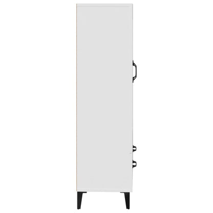 Credenza Bianca 70x31x115 cm in Legno Ingegnerizzato