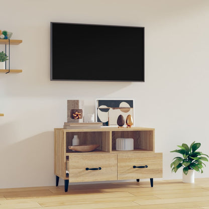 Sonoma Oak TV cabinet 80x36x50 cm Plywood