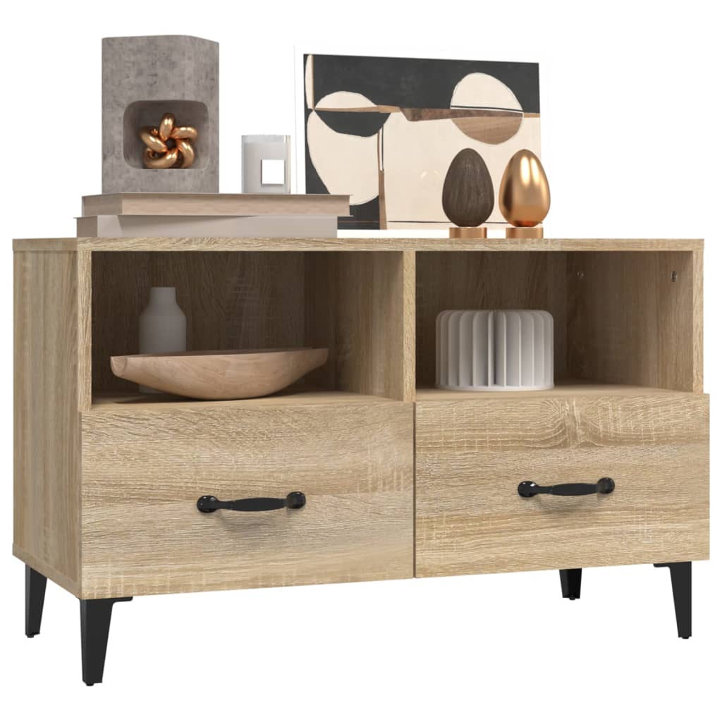 Sonoma Oak TV cabinet 80x36x50 cm Plywood