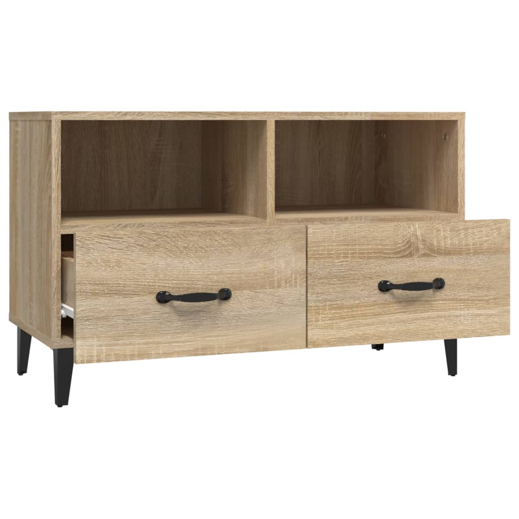 Sonoma Oak TV cabinet 80x36x50 cm Plywood