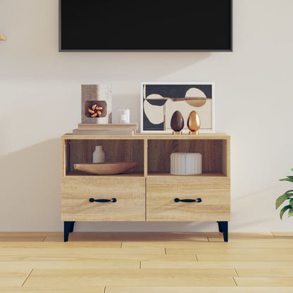 Sonoma Oak TV cabinet 80x36x50 cm Plywood