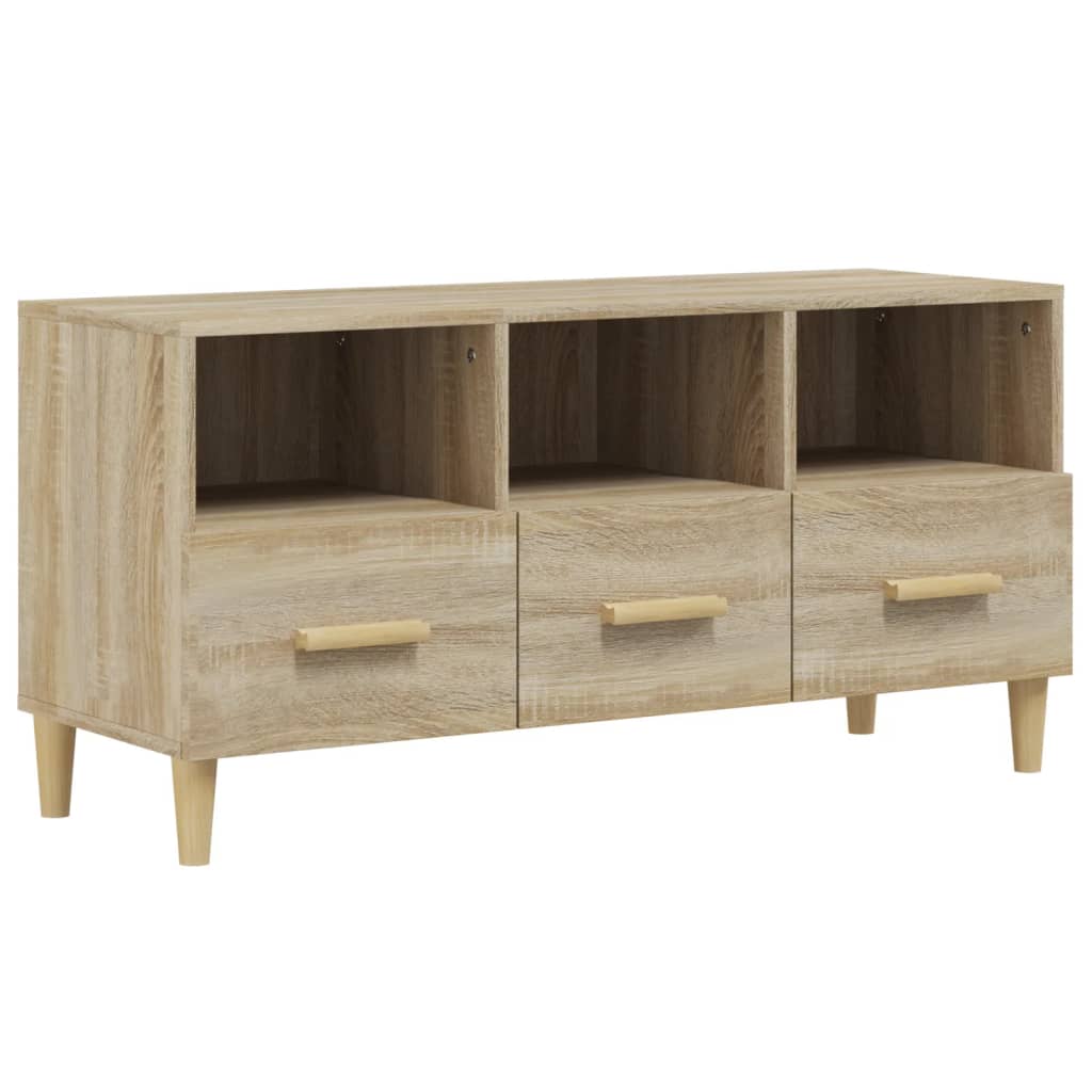 Mobile Porta TV Rovere Sonoma 102x36x50 cm Legno Multistrato