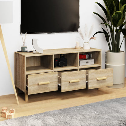 Mobile Porta TV Rovere Sonoma 102x36x50 cm Legno Multistrato - homemem39