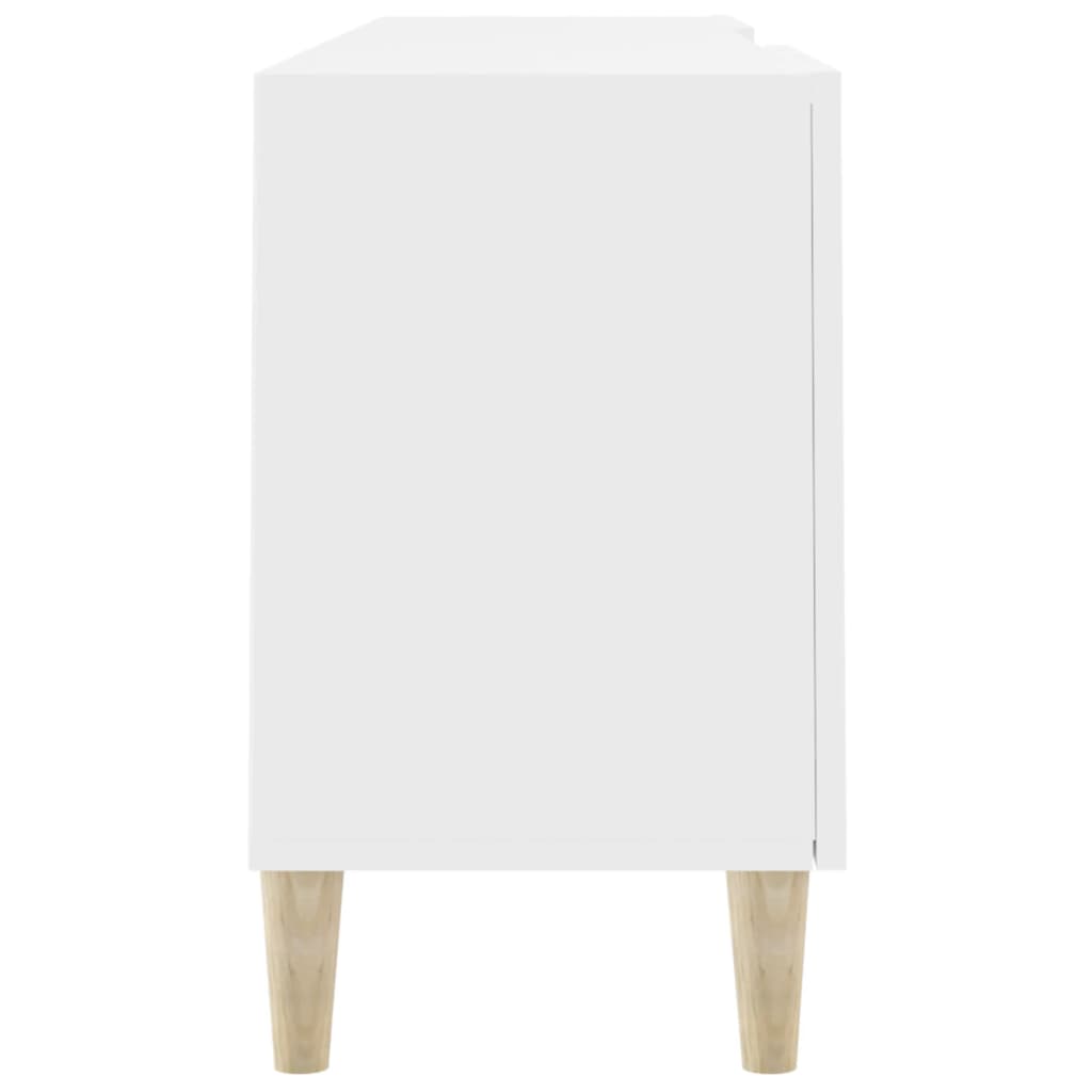 Mobile Porta TV Bianco 150x30x50 cm in Legno Multistrato