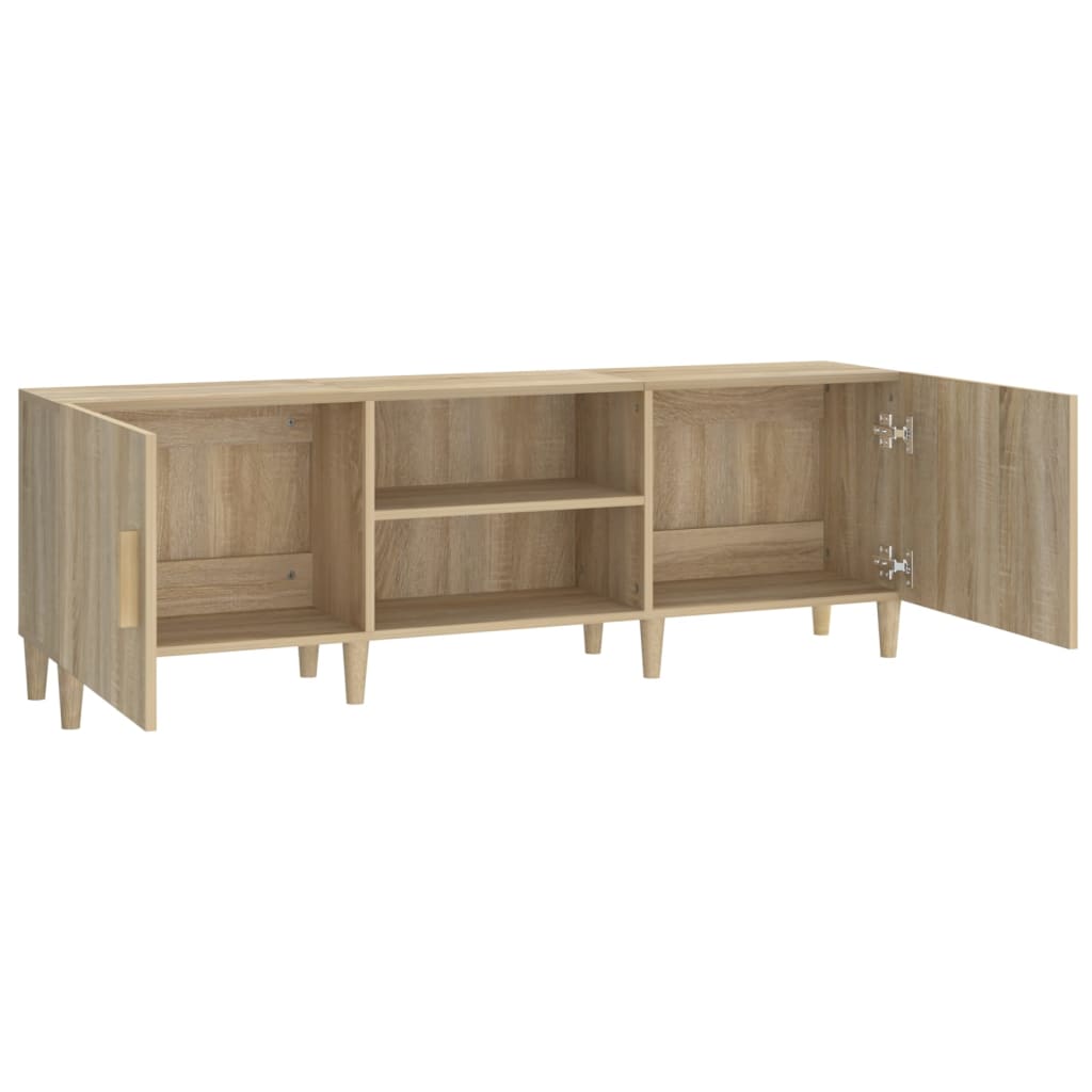 Mobile Porta TV Rovere Sonoma 150x30x50 cm Legno Multistrato