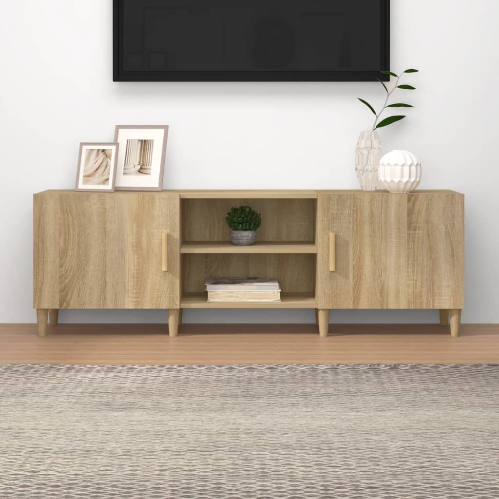 Mobile Porta TV Rovere Sonoma 150x30x50 cm Legno Multistrato