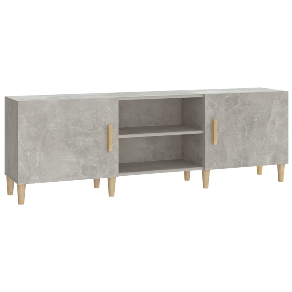 Mobile Porta TV Grigio Cemento 150x30x50cm in Legno Multistrato - homemem39