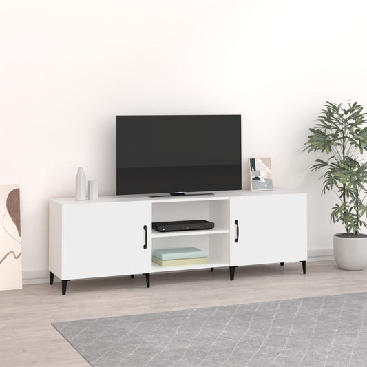 Mobile Porta TV Bianco 150x30x50 cm in Legno Multistrato - homemem39
