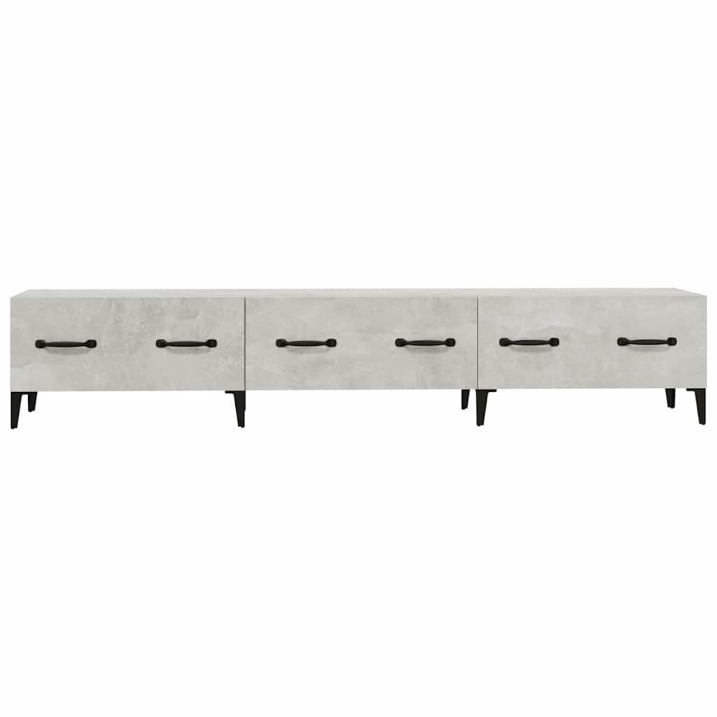 Mobile Porta TV Grigio Cemento 150x34,5x30 cm Legno Multistrato