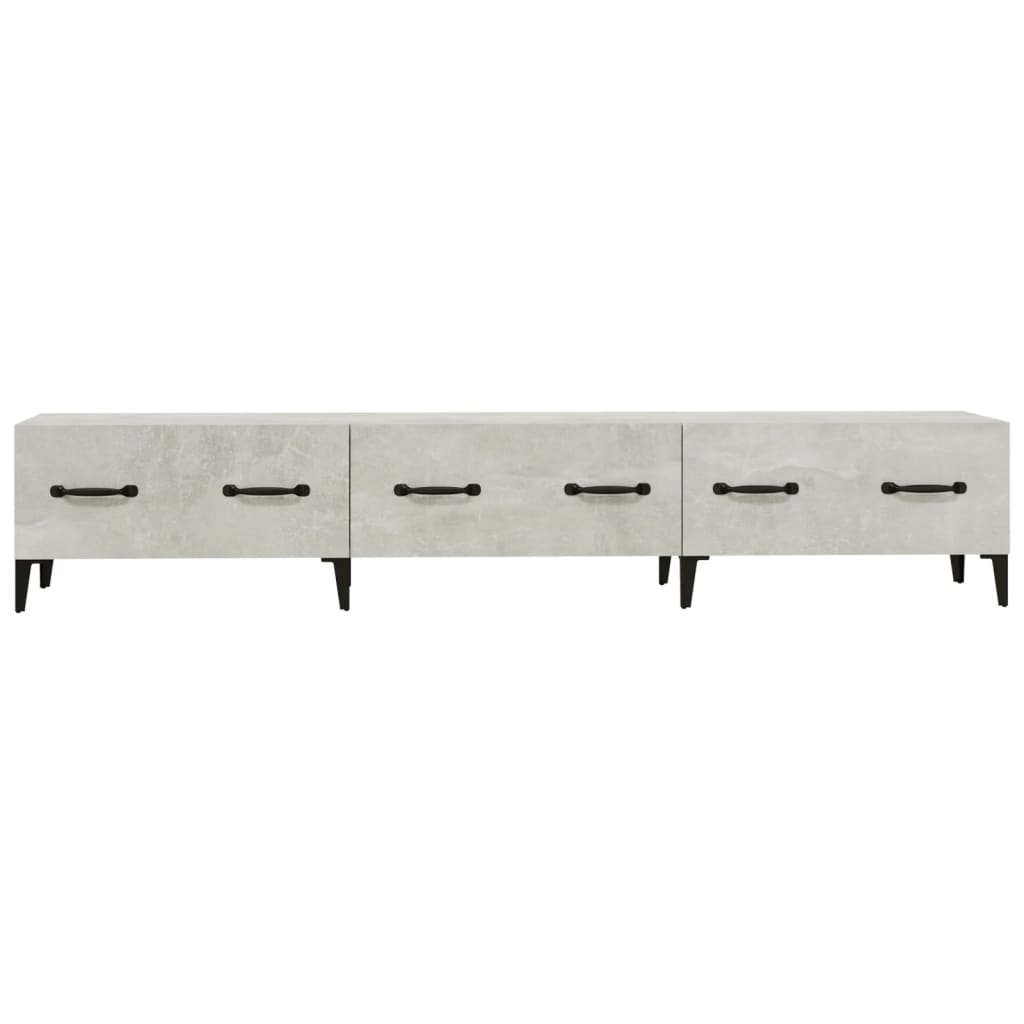 Mobile Porta TV Grigio Cemento 150x34,5x30 cm Legno Multistrato