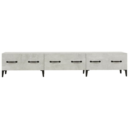 Mobile Porta TV Grigio Cemento 150x34,5x30 cm Legno Multistrato
