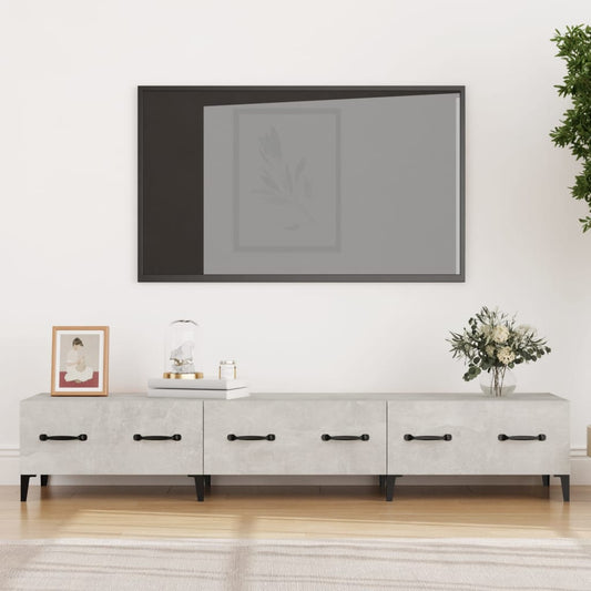 Mobile Porta TV Grigio Cemento 150x34,5x30 cm Legno Multistrato - homemem39