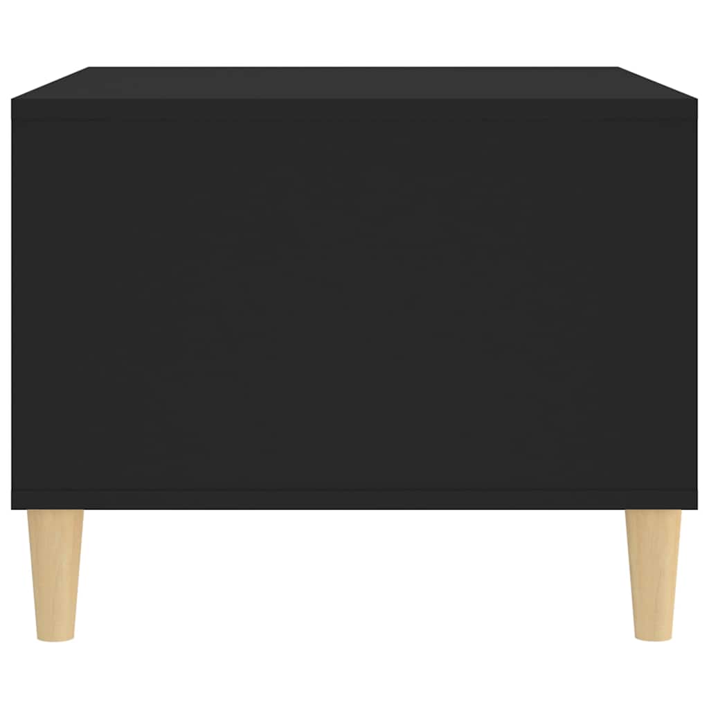 Tavolino da Salotto Nero 60x50x40 cm in Legno Multistrato