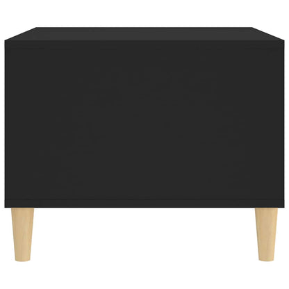 Tavolino da Salotto Nero 60x50x40 cm in Legno Multistrato