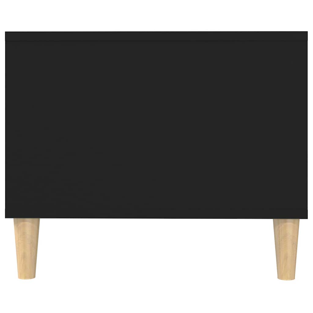Tavolino da Salotto Nero 102x50x40 cm in Legno Multistrato
