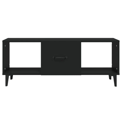 Tavolino da Salotto Nero 102x50x40 cm in Legno Multistrato | homemem39