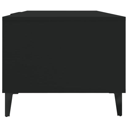 Tavolino da Salotto Nero 102x50x40 cm in Legno Multistrato | homemem39