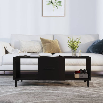 Tavolino da Salotto Nero 102x50x40 cm in Legno Multistrato | homemem39