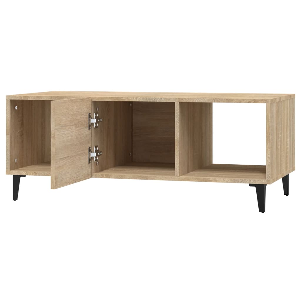 Tavolino da Salotto Rovere Sonoma 102x50x40cm Legno Multistrato