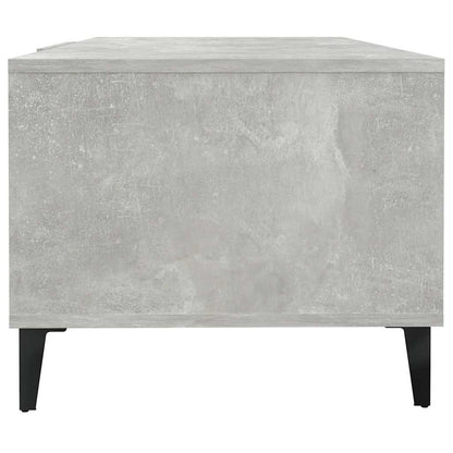 Tavolino Salotto Grigio Cemento 102x50x40 cm Legno Multistrato